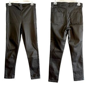 Signature Studio Black Coated Leggings | SZ 8